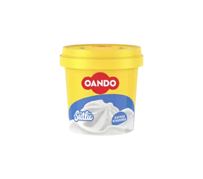 Kaymak kıvamında sütlü vanilyalı dondurmasıyla Oando kap